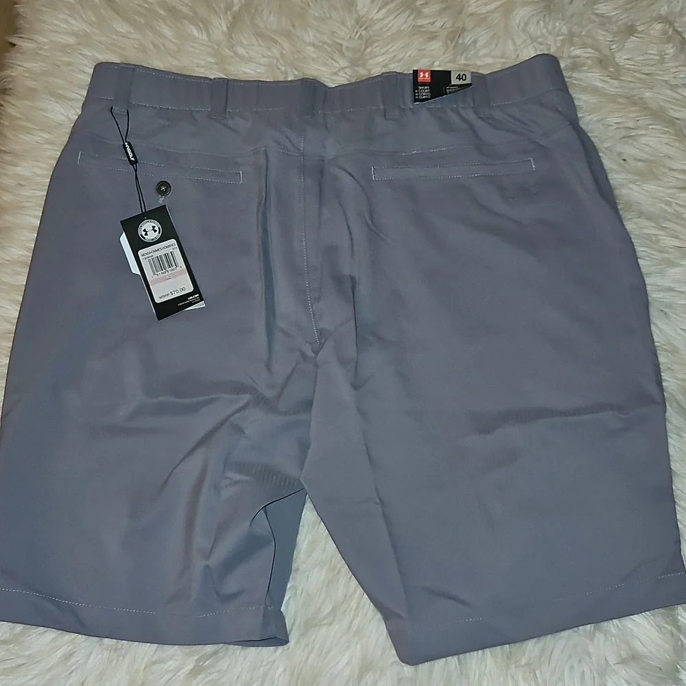 Under Armour HeatGear Golf Shorts – Gray, NWT, Size 40